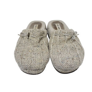 Steve Madden Women's Beige Sweater Clog Slippers Size 9